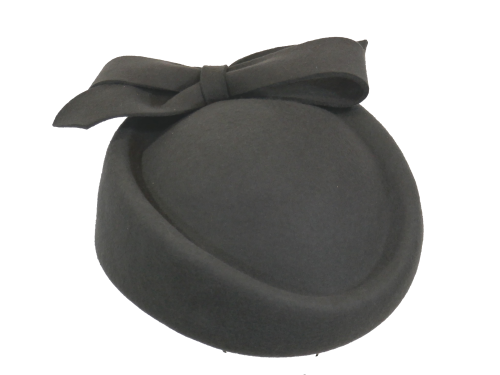 Wool Felt Rolo Hat in Charcoal JBW-18