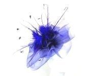 Royal Blue Crin headpiece hattinator ANN-034