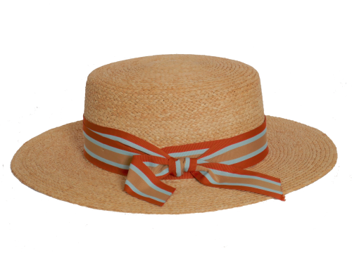 Boater style straw sunhat OS-232