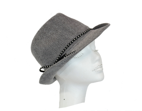 Ladies chenille trilby grey or black OS-167
