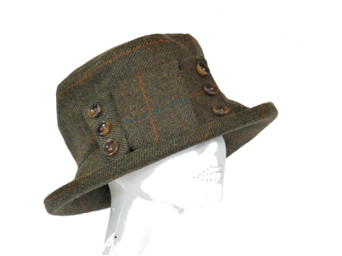 British made ladies tweed hat ClaraSB