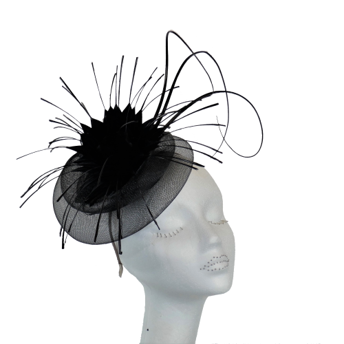 Black Crin fascinator OS-441