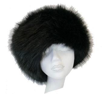 Luxury Faux fur Cossack style hat by Whiteley - BLACK WHC-900/002