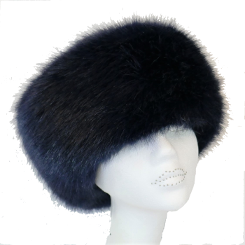 Luxury Faux fur Cossack style hat by Whiteley - NAVY  WHC-900/002