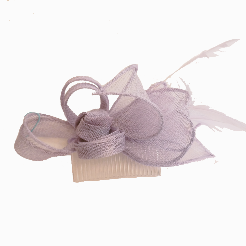 Lavender/lilac sinamay comb AF3