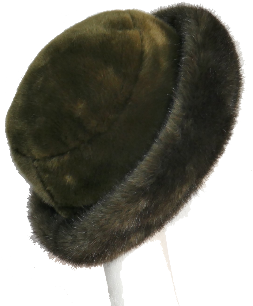 Moss Olive Luxury Faux Fur by Whiteley 904/041