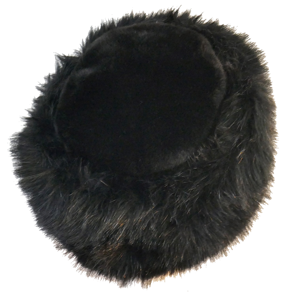 Luxury Faux fur Toque hat by Whiteley - BLACK WHC-900/002