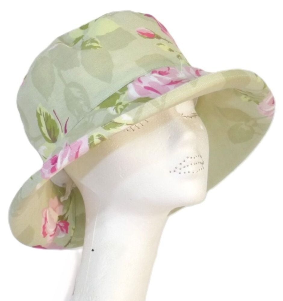 Summer Floral Print canvas sunhat - PBDH/Nancy