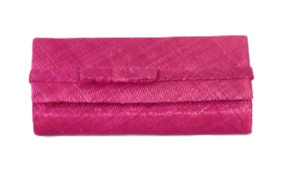Raspberry clutch bag AX1