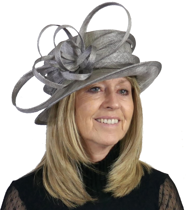 Shadow mid/dark grey hat by Whiteley H86
