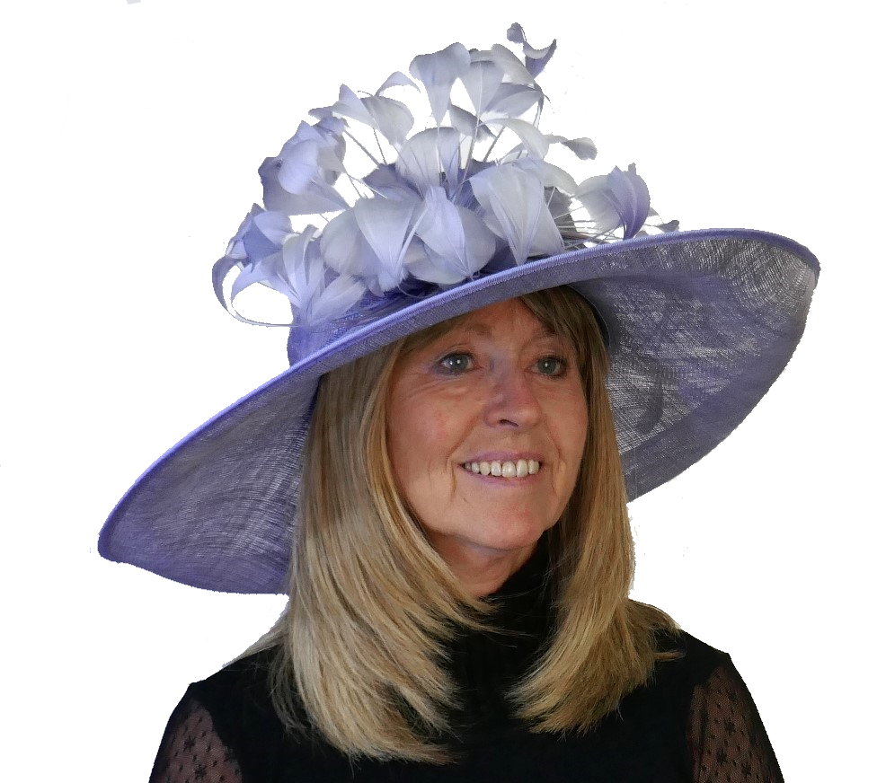 Lilac sky large brim hat JB-741