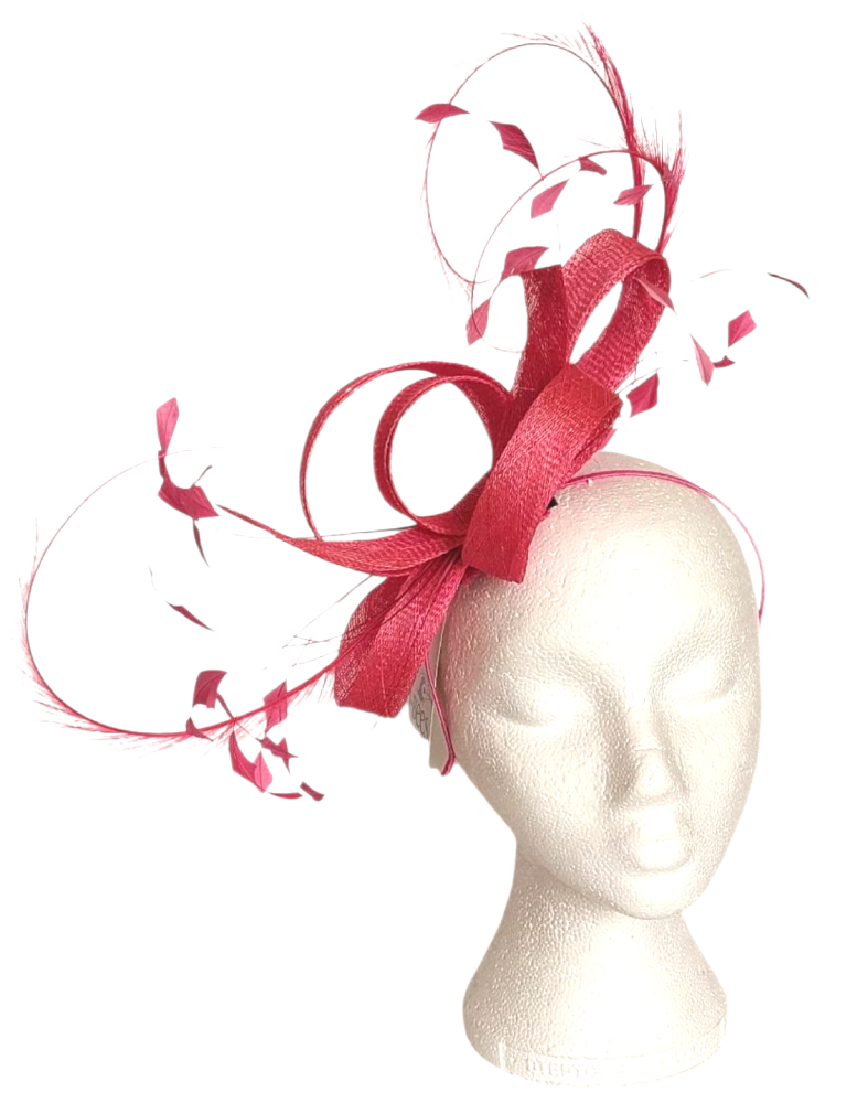 Hot Pink Loop fascinator - JB20/201