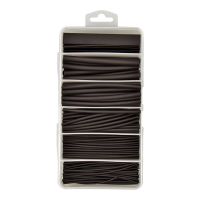 170 Piece Boxed Black Heatshrink Assortment Kit 2:1 Shrink Ratio