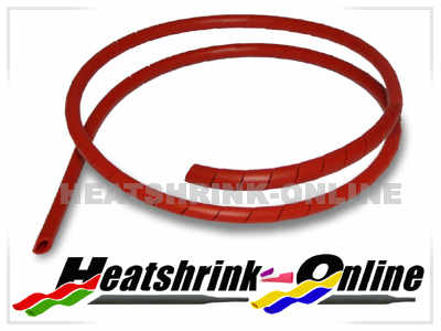 3mm Red Spiral Cable Binding Wrap Per 1 Metre