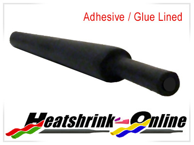 3:1 Black Glue Lined Heat Shrink 6mm Diameter