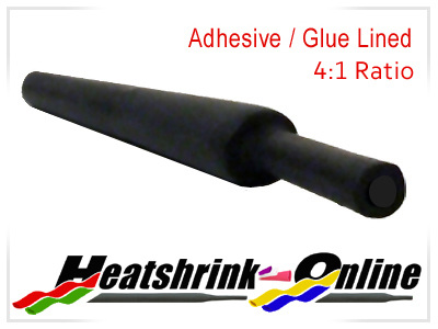 20mm Diameter Black 4:1 Glue Lined Heat Shrink