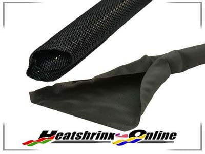 35mm x 2m Diameter Black Wraparound Protective Sleeving