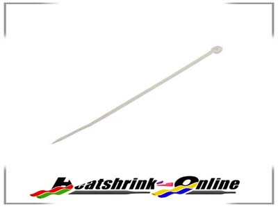 200mm x 3.6mm White Cable Ties