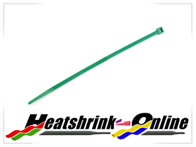 300mm x 4.8mm Green Cable Ties