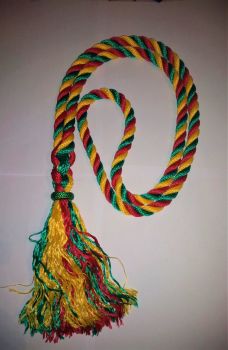 Multi-coloured neck straps