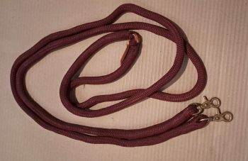 Burgundy Safety Rope Reins 11ft