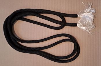 Black reins for slobber straps 10ft . 9in