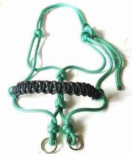 Bitless Rope Bridle with Covered Noseband
