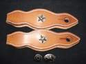 Slobber Straps/Rein Leathers with Choice of Conchos