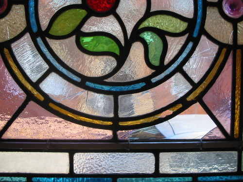 Stained glass needing renovation