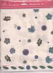 DFT019 Periwinkle Blue Flowers Decoupage Tissue Paper x 8 sheets