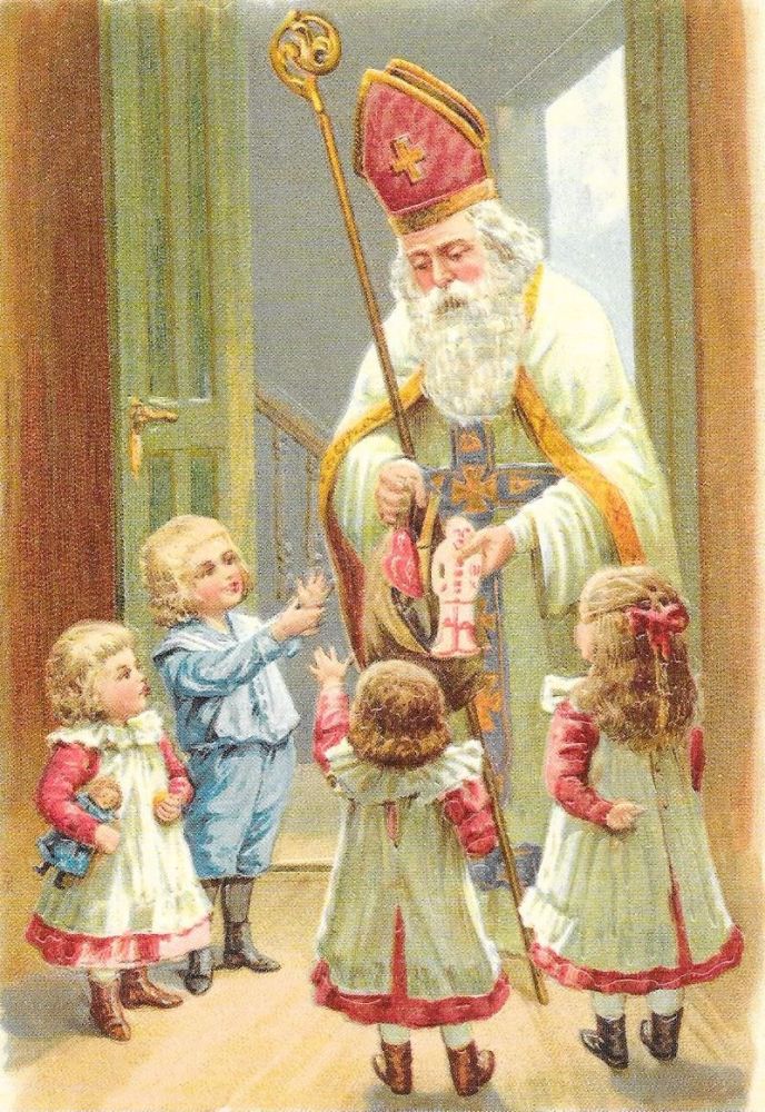 St Nicholas Christmas Santa Claus Post Card 3055