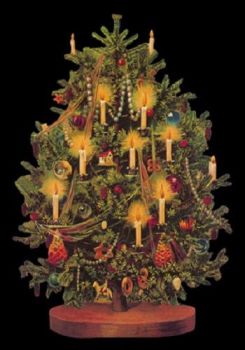 5156GT -  Christmas Tree Decorations Toys Dolls Glitter