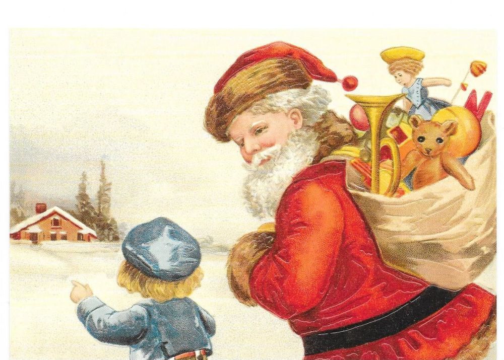 St Nicholas Christmas Santa Claus Post Card 3033