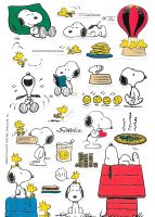 1952 - Snoopy Joe Cool Shultz Charlie Brown Peanuts Scrap Sheet 