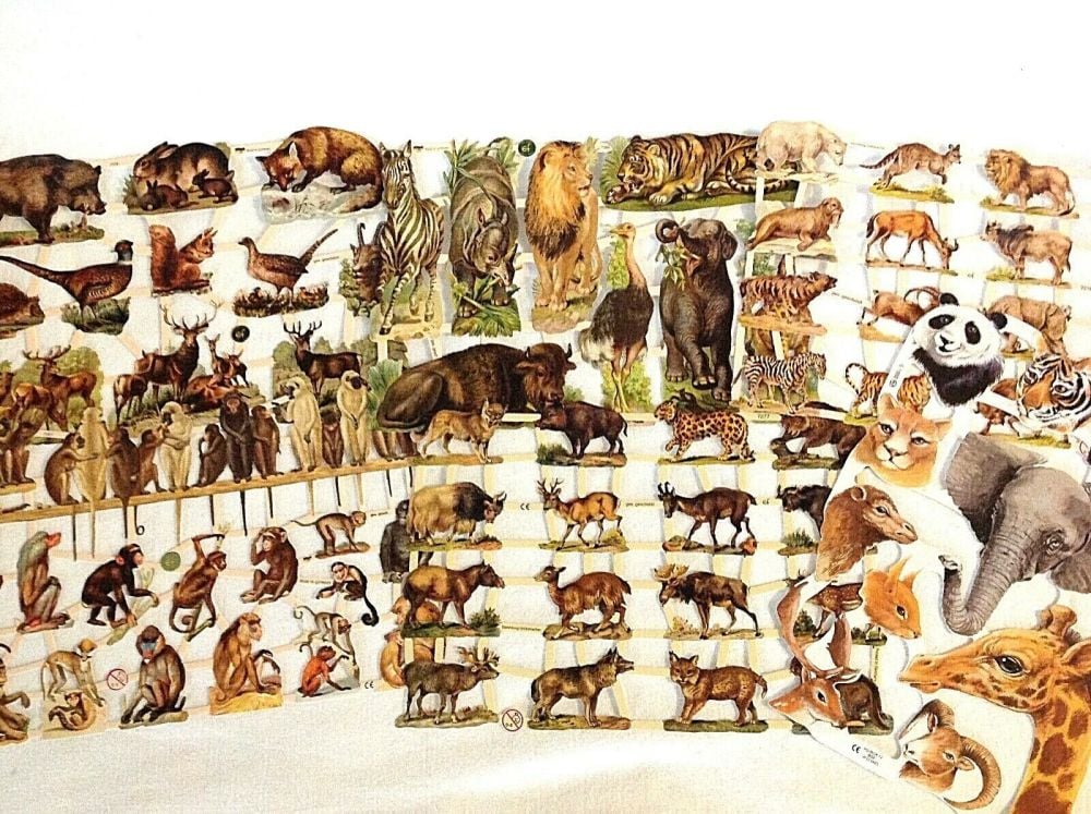 Decoupage Art Paper die cut scrap sheet x 8 Set Cat Dog Puppy Kitten ...