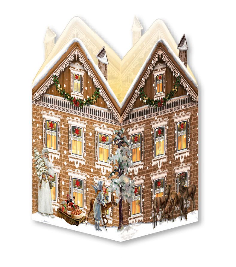Mini house advent calendar Christmas Lantern 