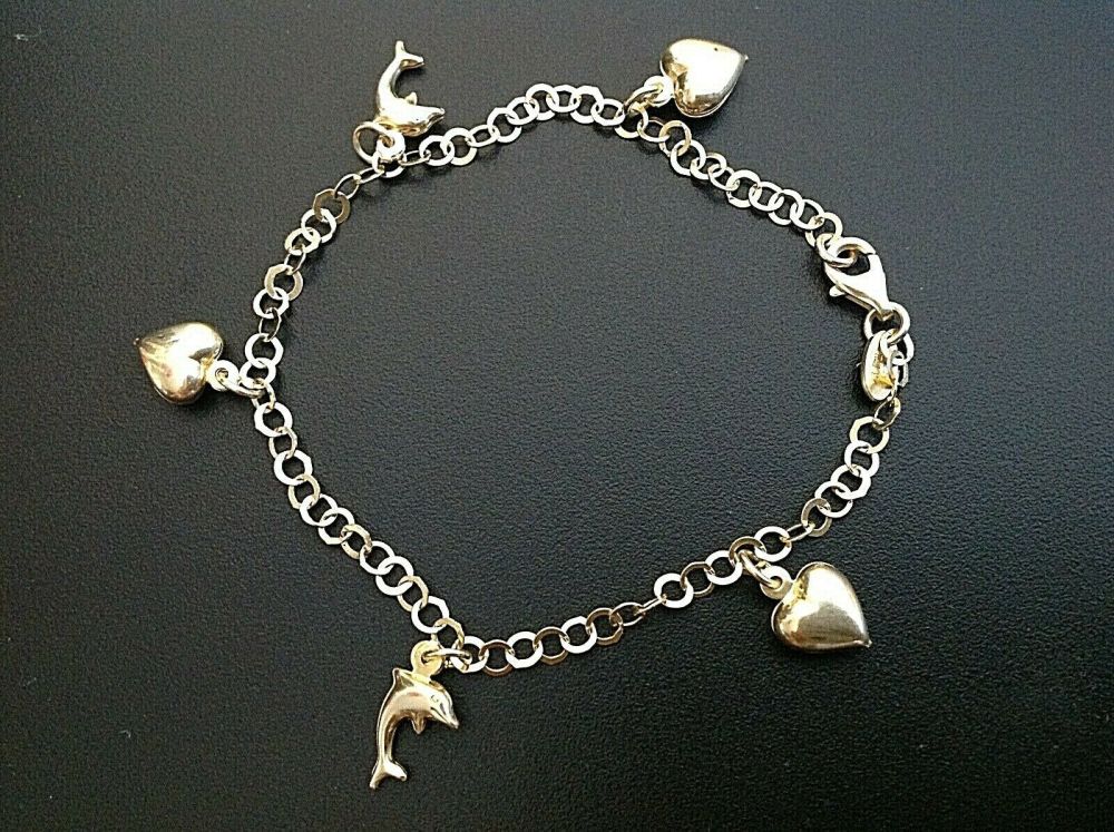 Sterling Silver Gilded Cubic Zirconion Bangle Bracelet