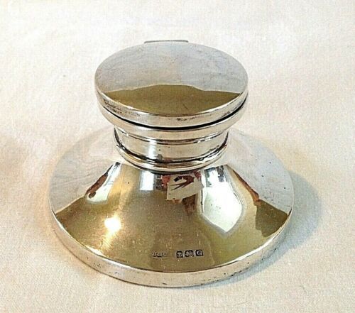 Pair of Hallmarked Sterling Silver Wine Coasters For Wine Bottles