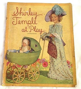 vintage Shirley temple picture book AT PLAY pictures and stories
