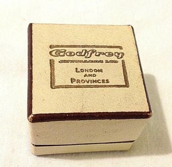 Vintage Jewellery display ring box Godfrey London and Provinces
