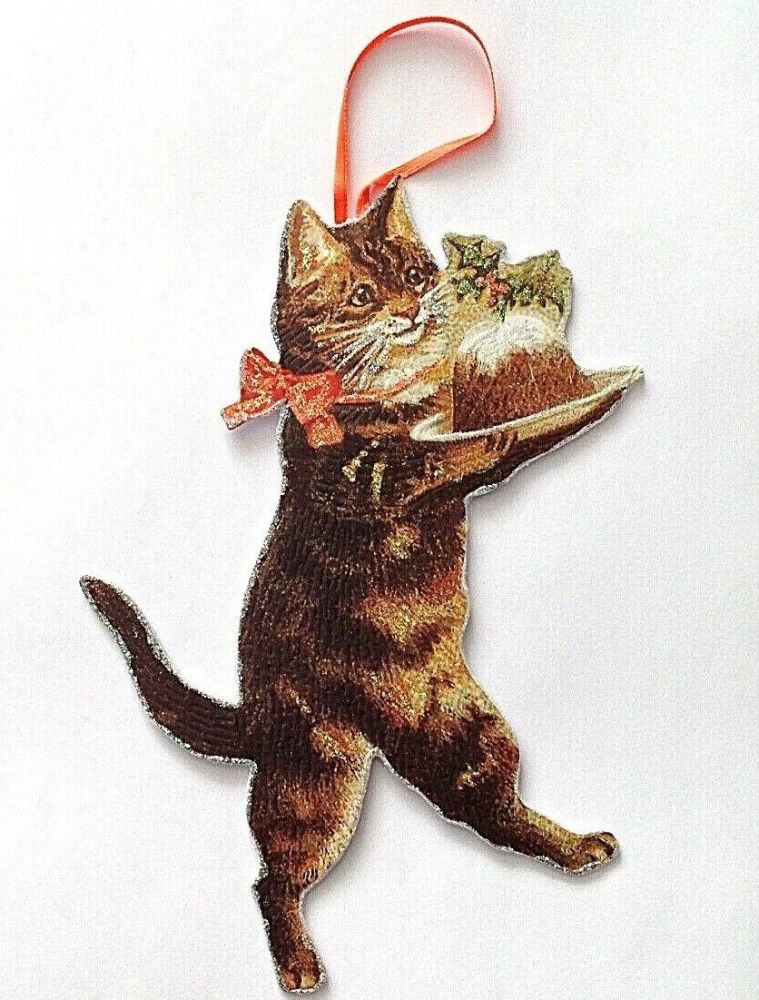 Antique Victorian style Christmas tree decoration Hand made artisan glitter