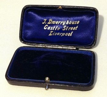 Antique display Jewellery box brooch pin J Droerryhouse Liverpool