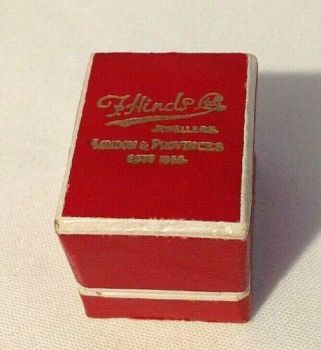 Vintage ring display box F Hinds Ltd London