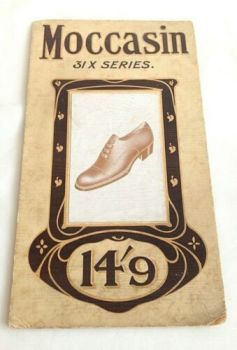 Antique Art Nouveau shoe boot advert advertising shop fitting