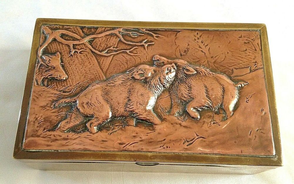Antique Art Nouveau Signed Sarlandie Limoges Enamel Picture