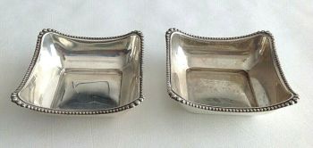 Vintage Sterling Silver dishes pair hallmarked 1927