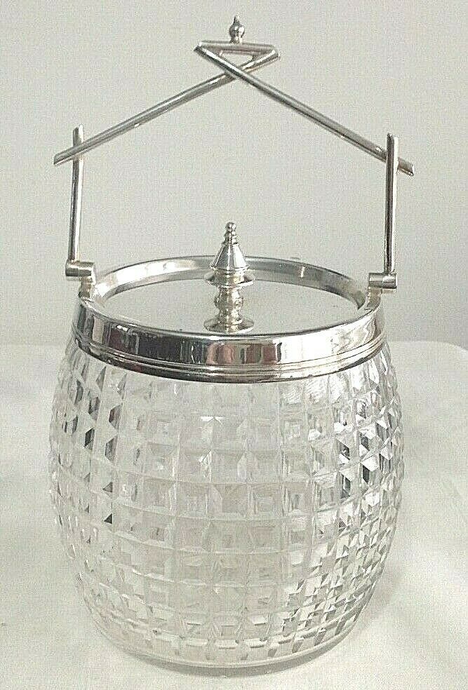 Antique acid etched ruby glass decanter ice bucket glasses