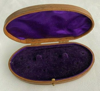 Antique jewellery display box for cufflinks studs and tie pin