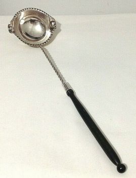 Antique Victorian large toddy ladle silver plate Mappin & Webb