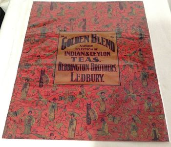 Antique Tea advertising paper Bebbington brothers Ledbury Indian & Ceylon teas